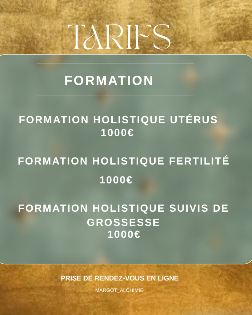 Formation holistique utérus fertilité suivis de grossesse